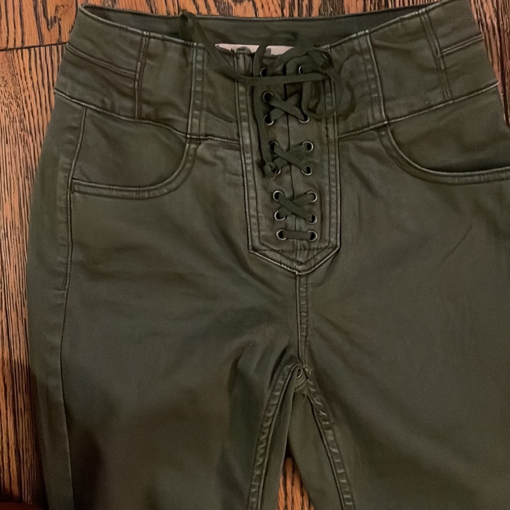 We the Free lace up green pants